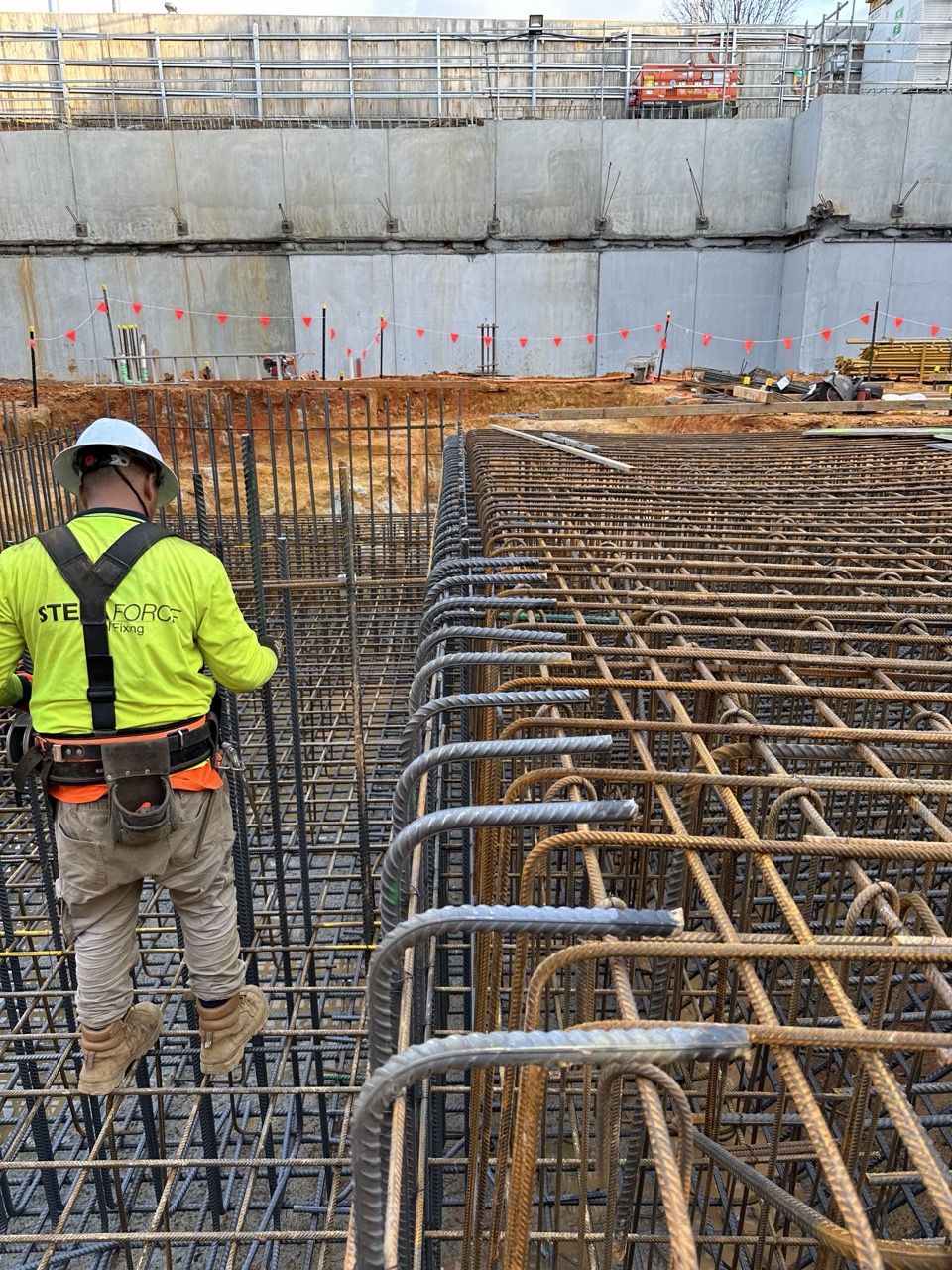 Steel Force crew on site