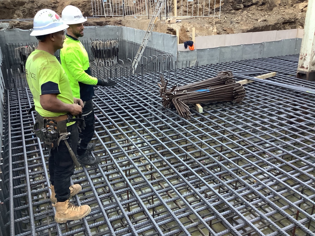 Steel Force crew on site