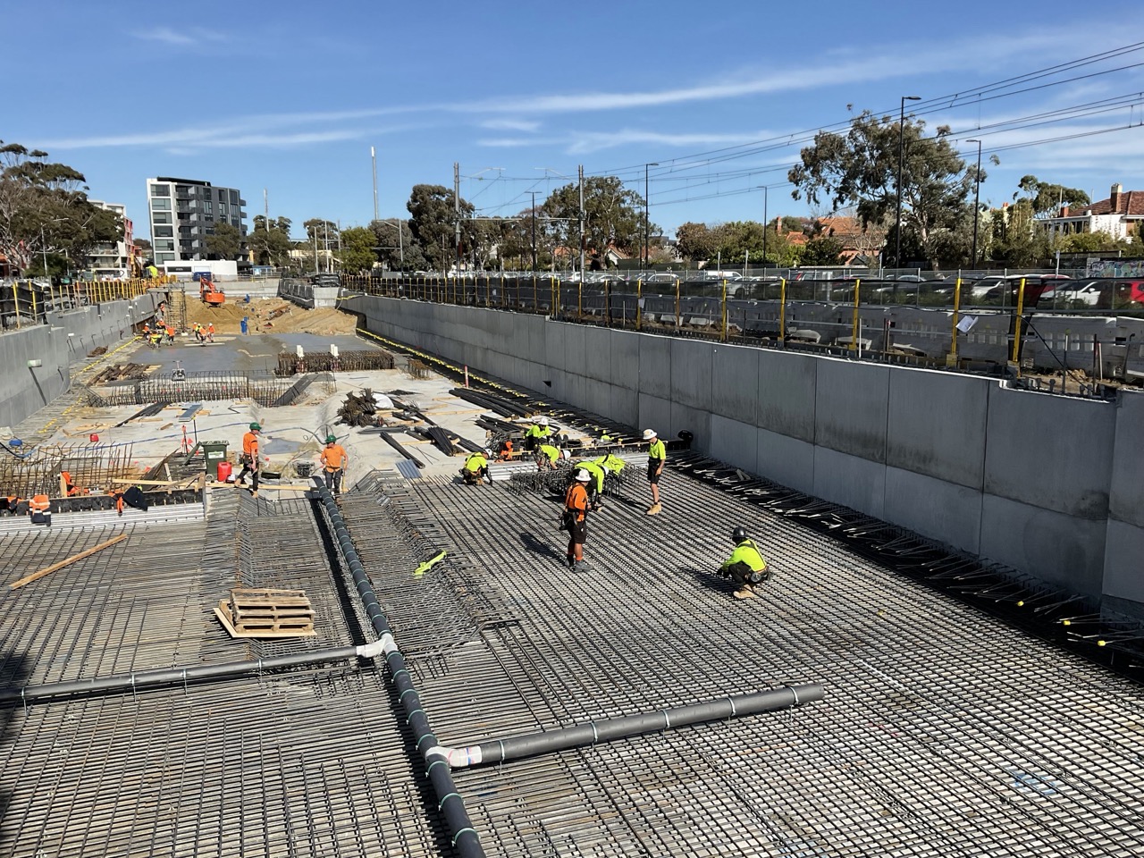 Steel Force crew on site