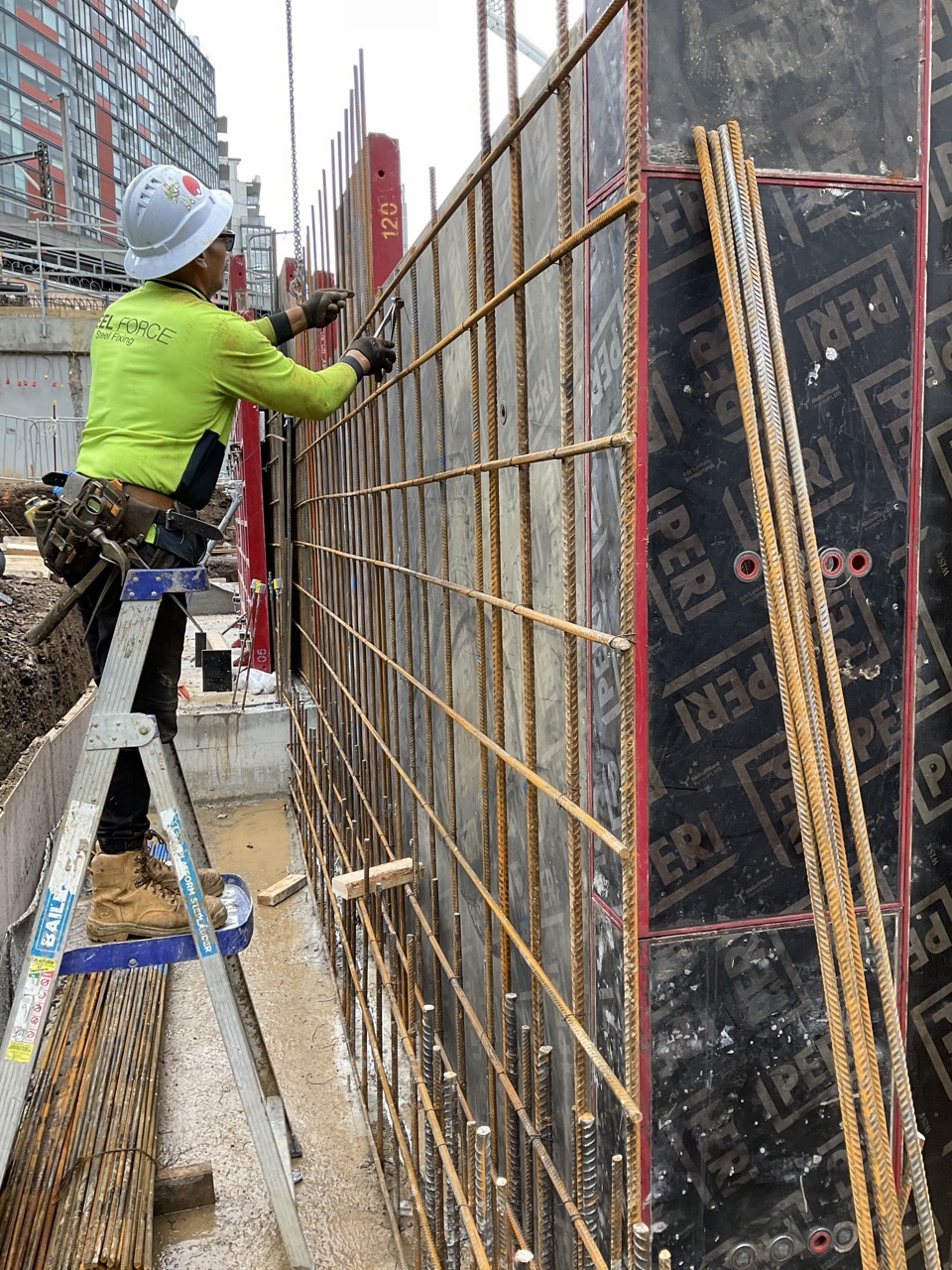 Steel Force crew on site