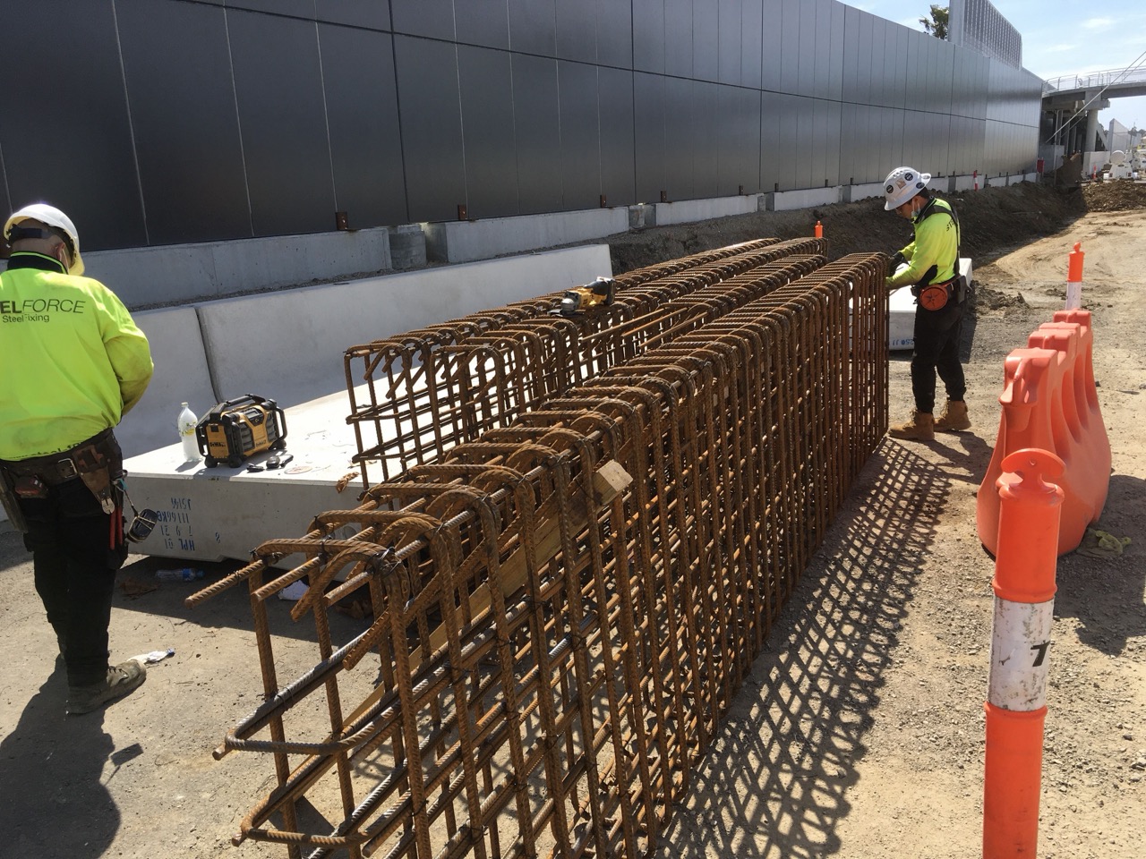 Steel Force crew on site