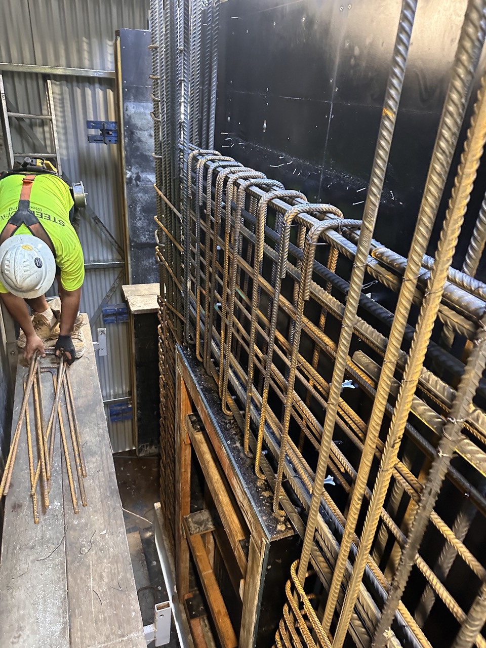 Steel Force crew on site